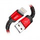 KAB-USB20AL-1PRP - Kabl USB2.0 A Muški – Lightning – Apple 1 met. Pleten