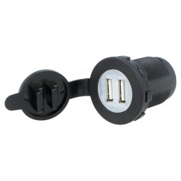 AE-A13-194B-BB3 - Auto USB punjač 12-24V 2x 2.1A o26mm