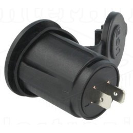 AE-A13-204B-BB3 - Auto 2x USB punjač 12-24V 2.1A o30mm