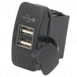 AE-A13-236AU-BB3 - Auto 2x USB punjač 12-24V 2.1A Pre