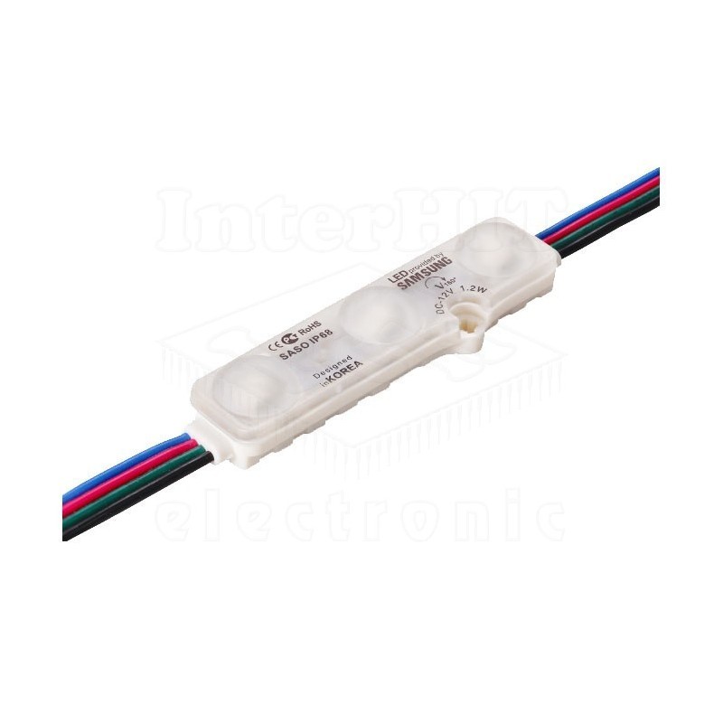 LDMK3A-RGB - LED modul 3x RGB 160° 12V 59mA IP67 LDMK3A-RGB - LED modul 3x RGB 160° 12V 59mA IP67
