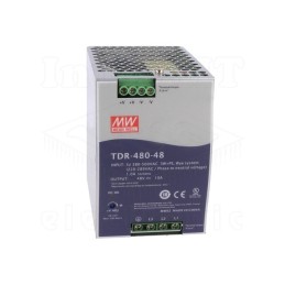MW-TDR-480-48 - Napajanje za DIN šinu 480W 3-Fazno Ul. 340-550V 48V 10A