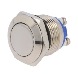 TASV-V19-10-N - Taster Metalni 36VDC 2A o19mm NO IP65