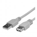 KAB-USB2-AMAZ-2S - Kabli USB2.0 A Muški - A Ženski 1,8 met. Sivi