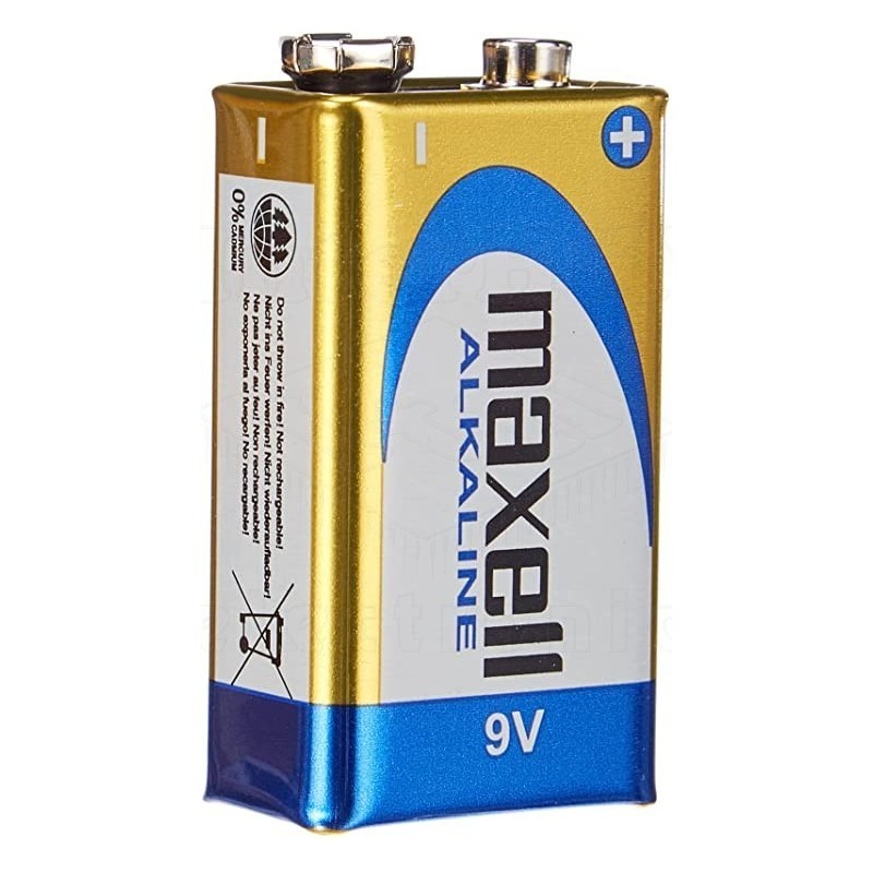 Baterija alkalna Maxell 6F22 9V - BAT-MA6F22