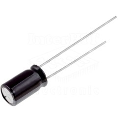 KOELV100M16AI - Elektrolitski kondenzator 100uF 16V Vertikalni o6,3 l-11mm R-2,5mm