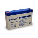 Akumulatorska gel baterija 6V 7Ah 151x34x100mm Ultracell - UC06-7