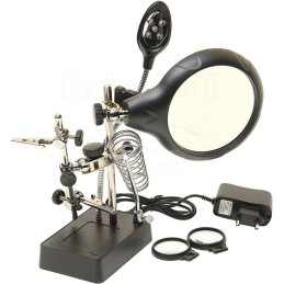ZD-126-3 - Stoni drzač - treća ruka, sa lupom o90mm I o34mm