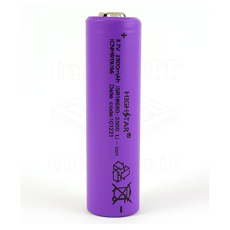 ICR18650HE2-25 - Li-Ion baterija LG 18650 3,7V 2500mAH 20A