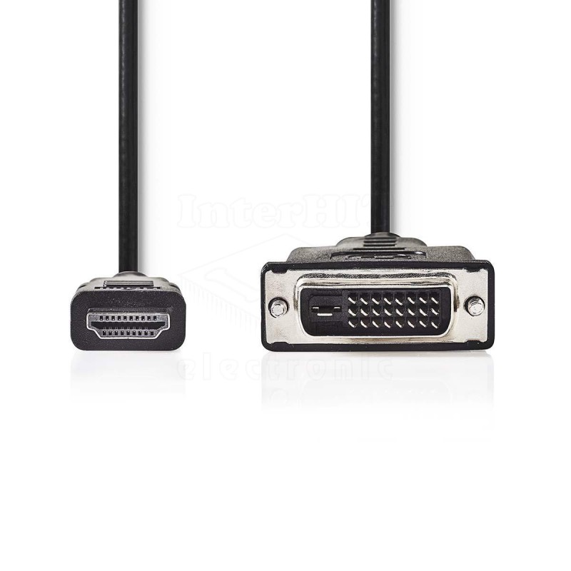 Kabl HDMI Muški / DVI Muški (18+1) 5 met. - HDMIM-DVIM19-50 Kabl HDMI Muški / DVI Muški (18+1) 5 met. - HDMIM-DVIM19-50