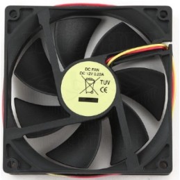 Ventilator 12V 92x92x25mm sa senzorom - 3 izvoda - RO-F09225-3GB